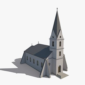 structurally correct church 3d model