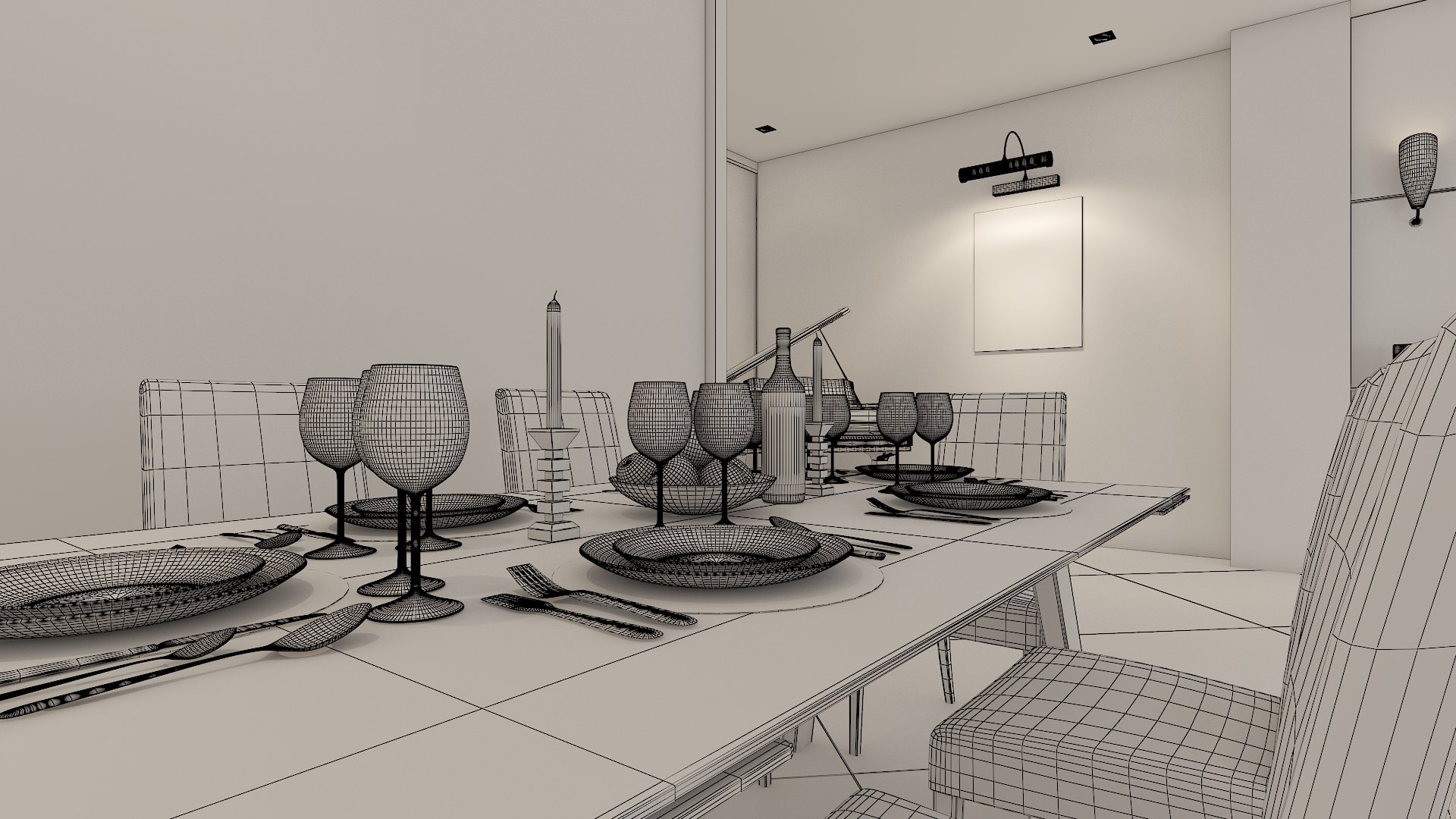 Skyscraper Living Room Interior Design Model - TurboSquid 1559177