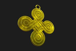 Endless Loop Pendant 3D model