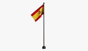 3D Spain Flag model
