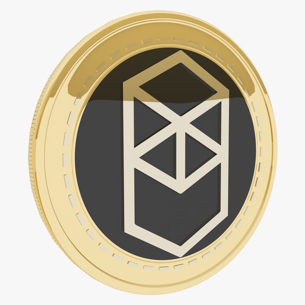 3D Fantom Cryptocurrency Gold Coin
