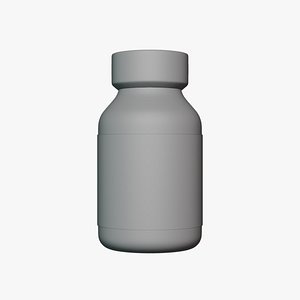 Basic Serum Vial - Geometry Only No Textures No Materials 3D model