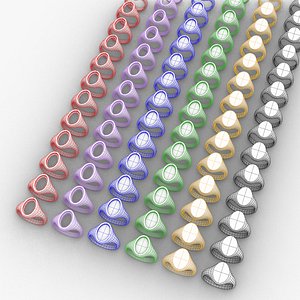 3D Oval 16X11 mm Signet Rings 174 items