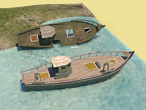 Fishing Boat & Wrecked Boat