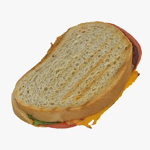 toast sandwich 3D model