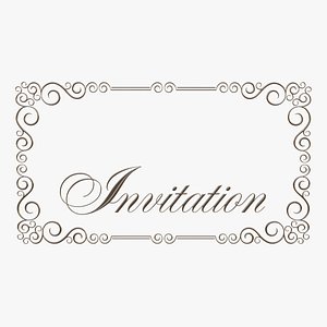 Decorative rectangular framework 3D model