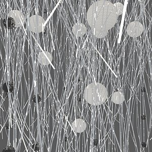 Optical fiber modern unusual led lamp with beads future