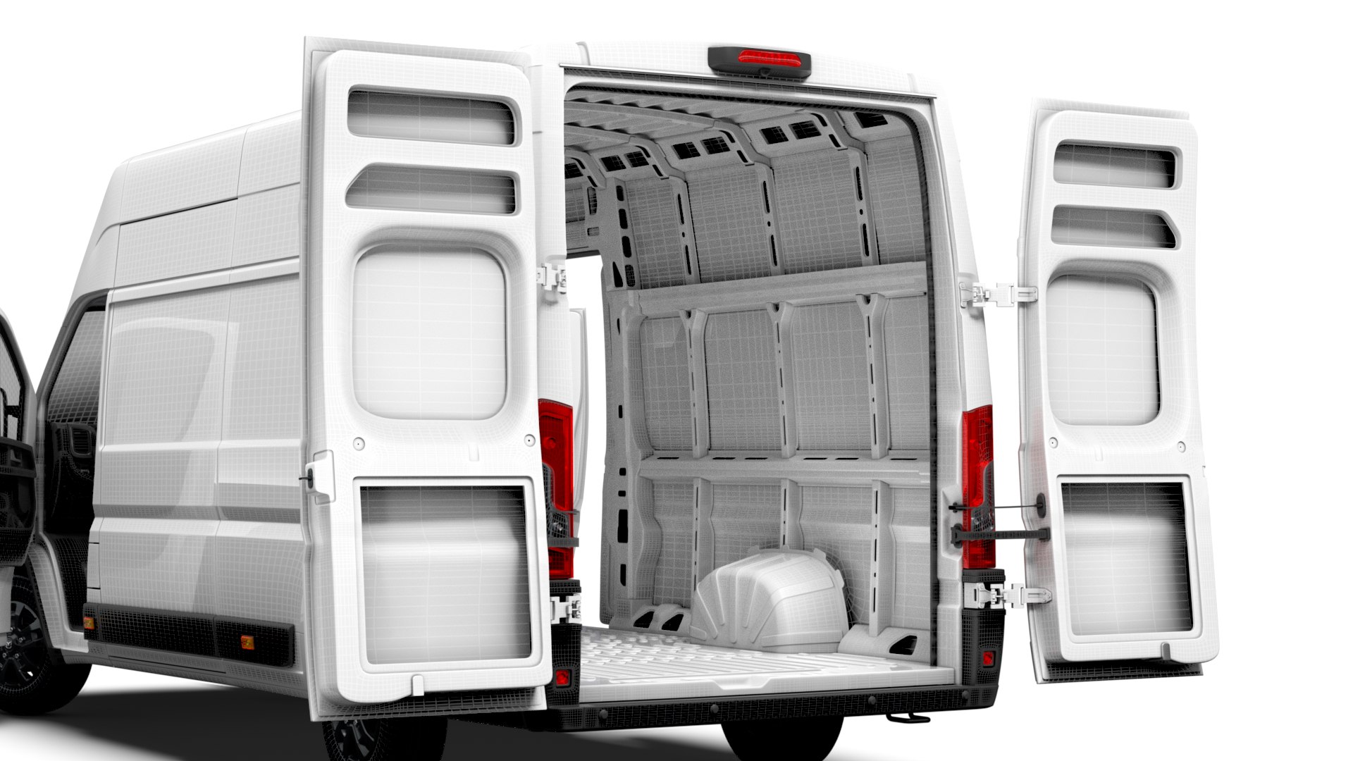 RAM Promaster Van L4H3 HQ Interior 2023 3D Model - TurboSquid 2223126