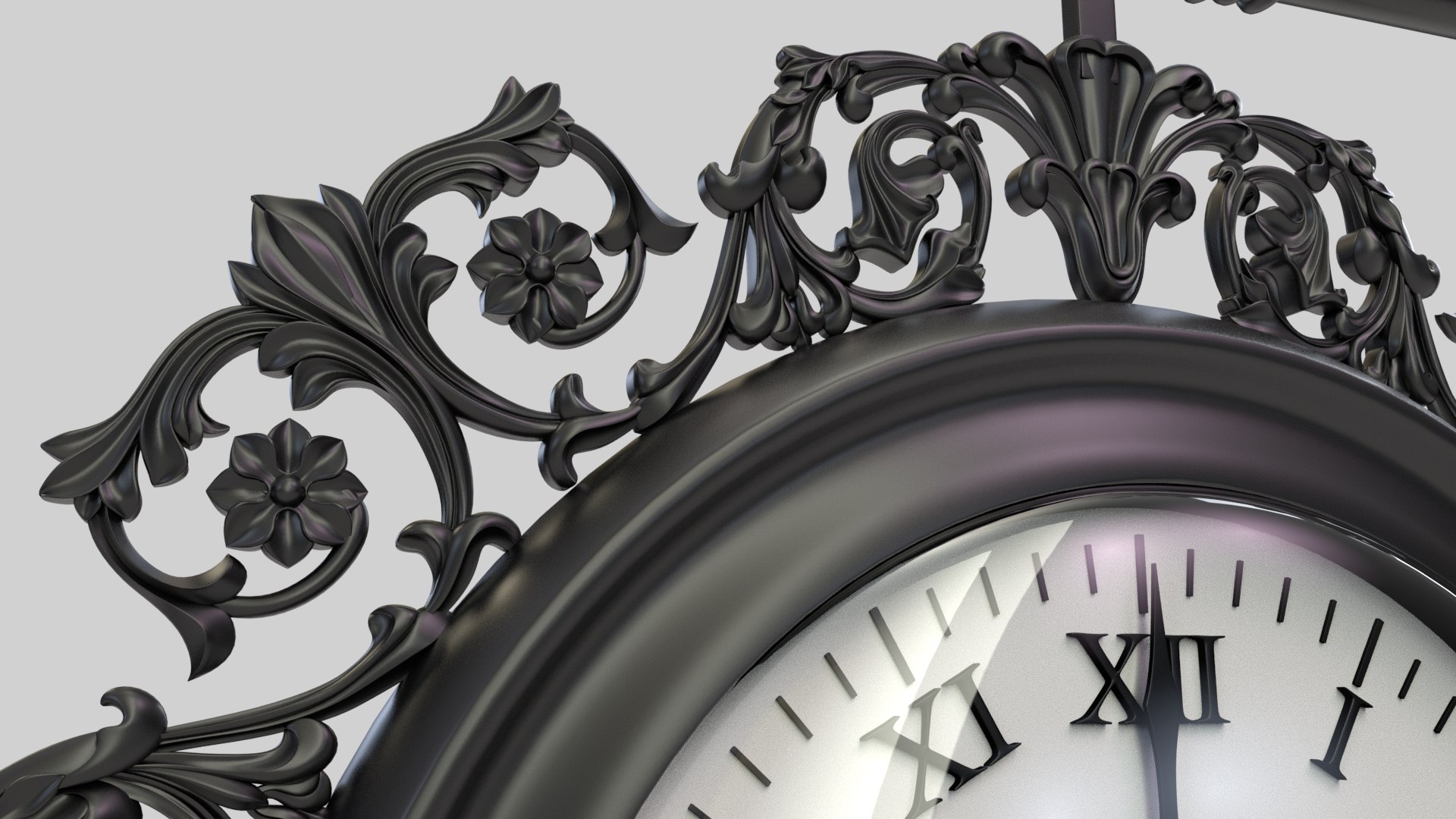 Street Clock X4 Model - TurboSquid 2017859