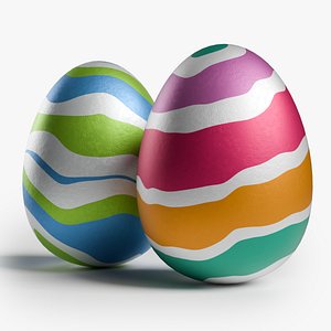 3D Easter Eggs model