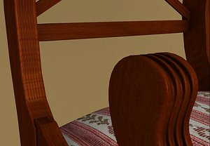 3ds max english chair 19th century