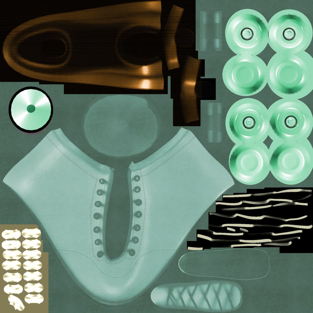 roller skates model https://p.turbosquid.com/ts-thumb/j0/VMKcFU/NR/texture_fashionrollerskatespastelaqua/jpg/1614949083/1920x1080/fit_q87/c45a737d07295ab2498907d48c9c383acd11918c/texture_fashionrollerskatespastelaqua.jpg