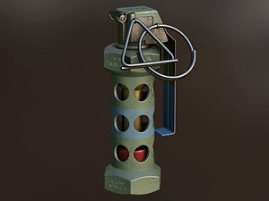 3D ready m84 stun grenade model