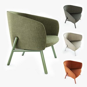 3D Kristalia Tuile armchair model