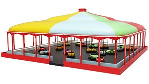 3D bumper cars model