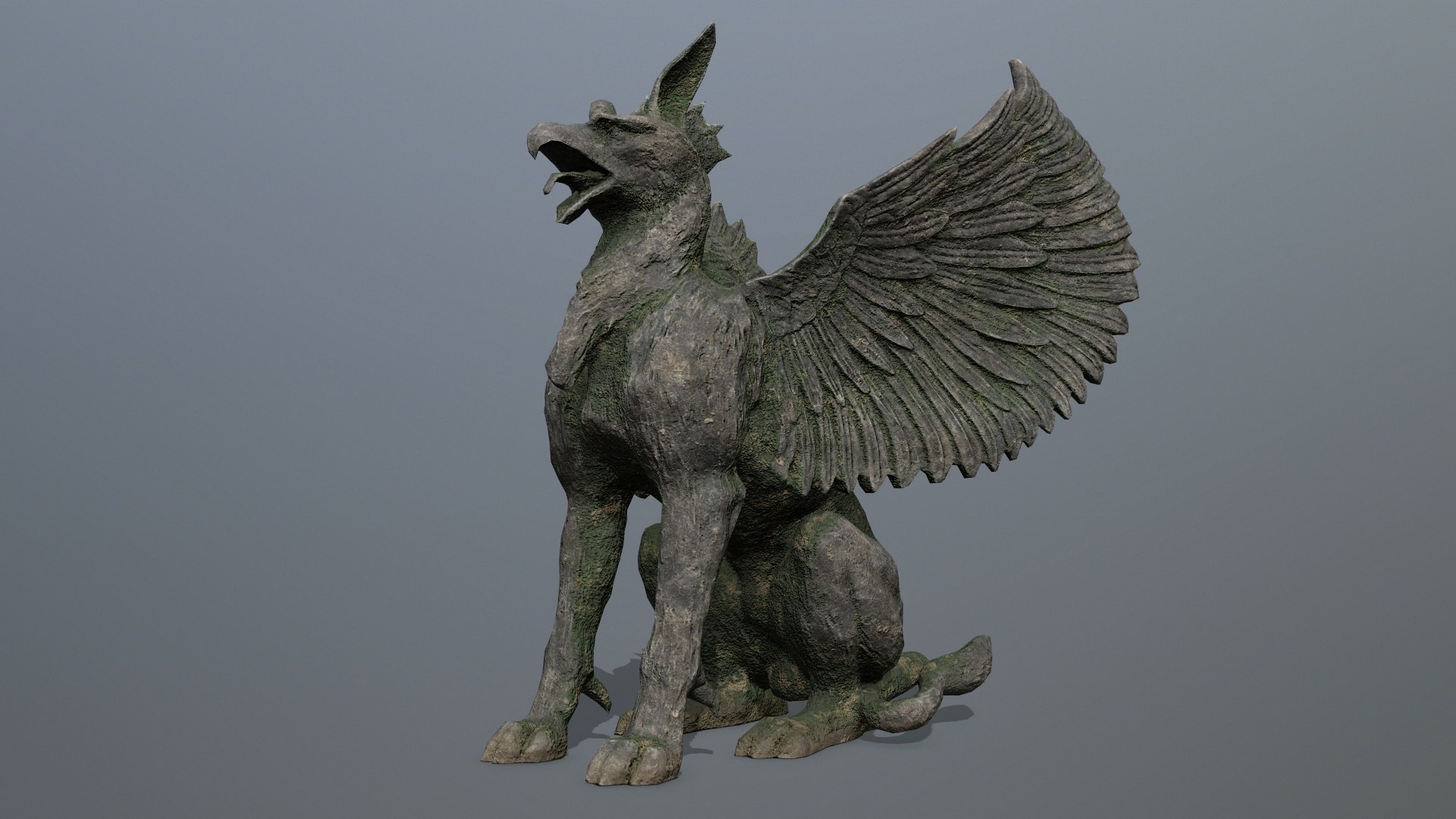 3D Statue Creature - TurboSquid 2153483