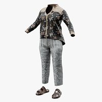 Streetwear Parametric Outfit 16  Fully Rigged GameReady Unreal Engine MetaHuman