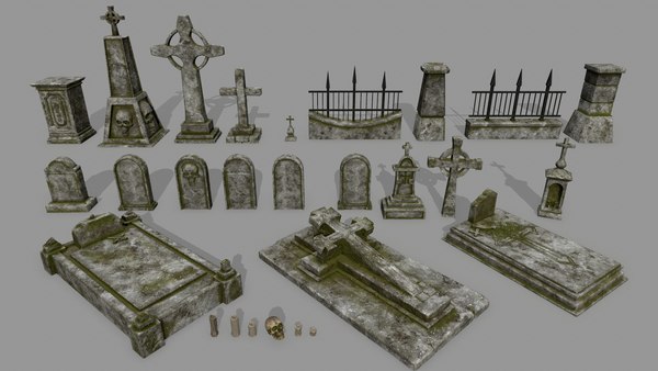 Graveyard 3D Models For Download | TurboSquid