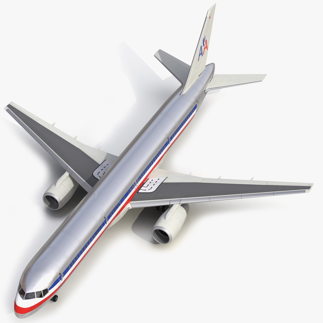 Boeing 757-200 American Airlines 3D Model 3D model preview