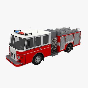 Modern Fire Truck 3D model