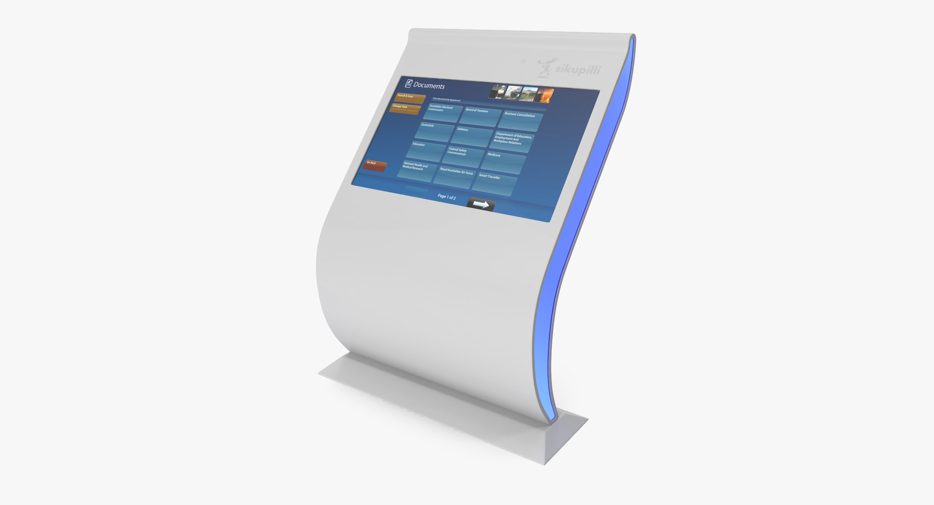 Multi Touch Screen Kiosk 3D Model - TurboSquid 1215677