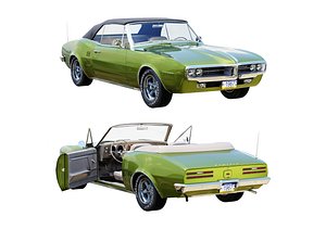 Pontiac firebird 1967 convertible 3D