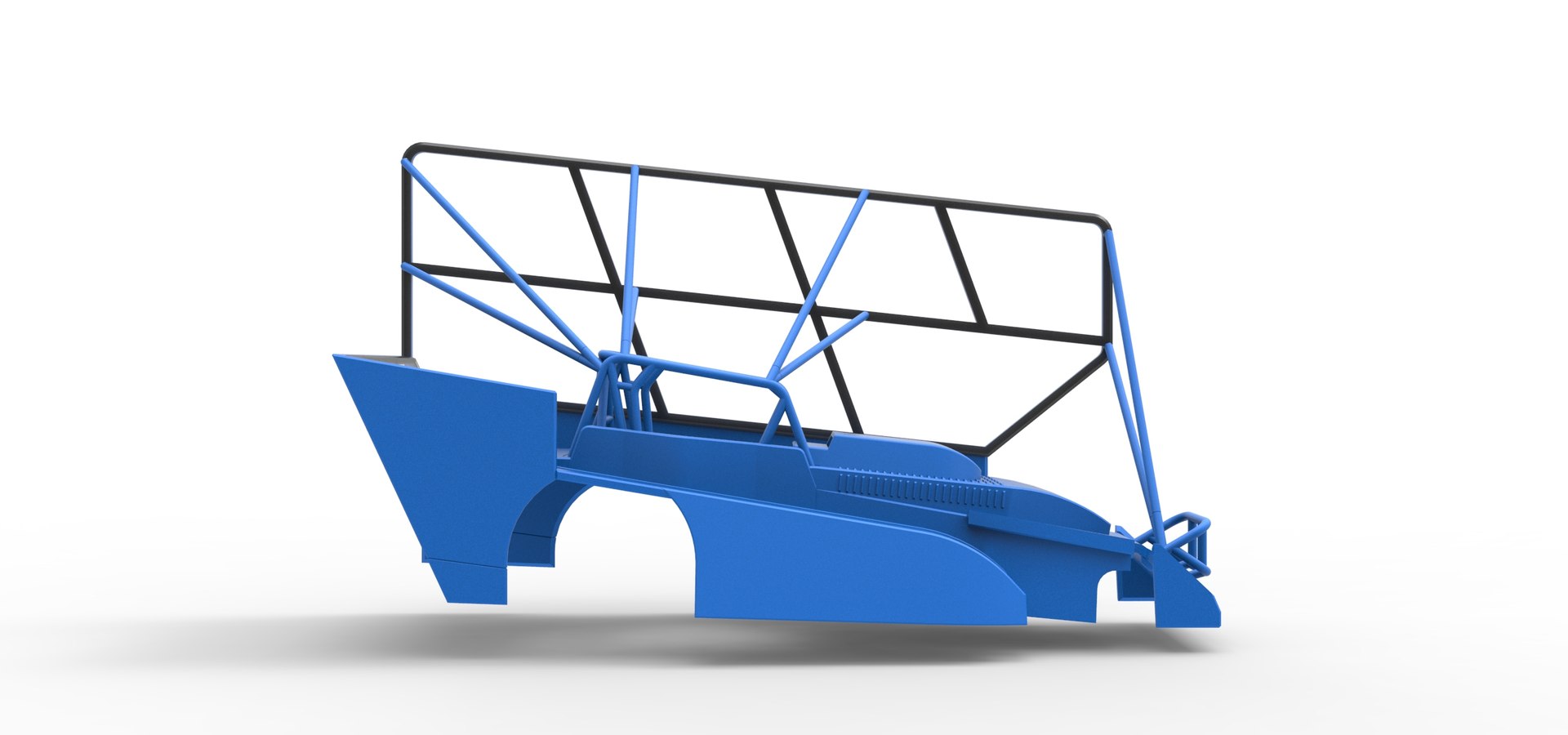 3D Shell Of Northeast Dirt Modified Stock Car With Side Wing Scale 1 To ...