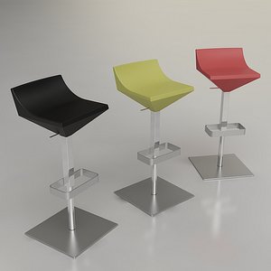 calligaris fly gaslit barstool 3d dwg