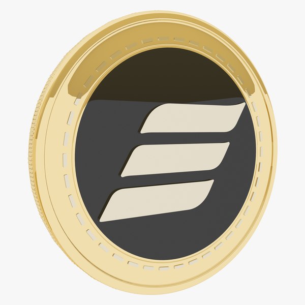 Carry Cryptocurrency Gold Coin 3D model