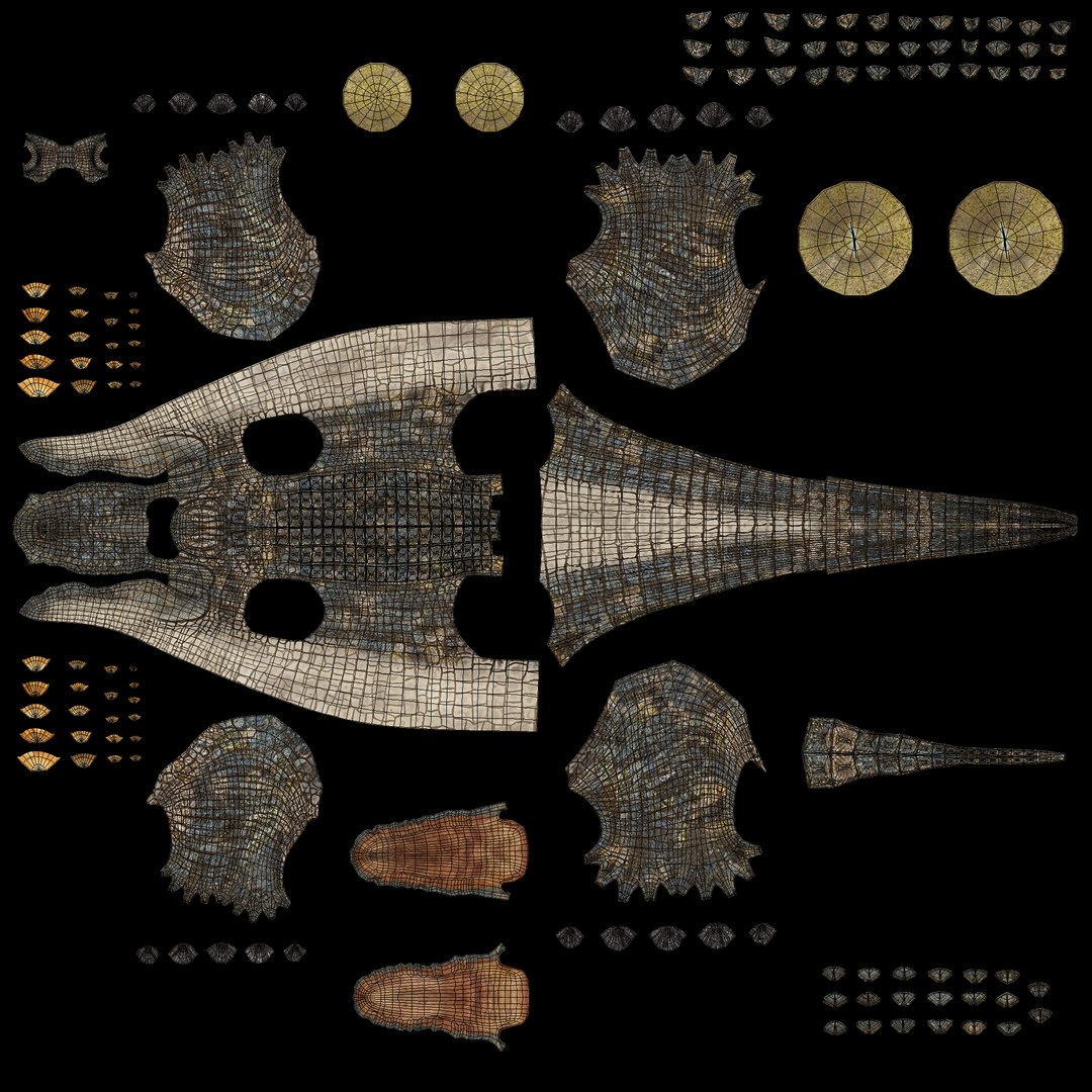3D realistic crocodile rigged animation https://p.turbosquid.com/ts-thumb/j1/bSoY7g/conUPmFt/unwrapuvw/png/1524106504/1920x1080/fit_q87/71859e2ae88c32a281765d484bcee169a705bfb5/unwrapuvw.jpg