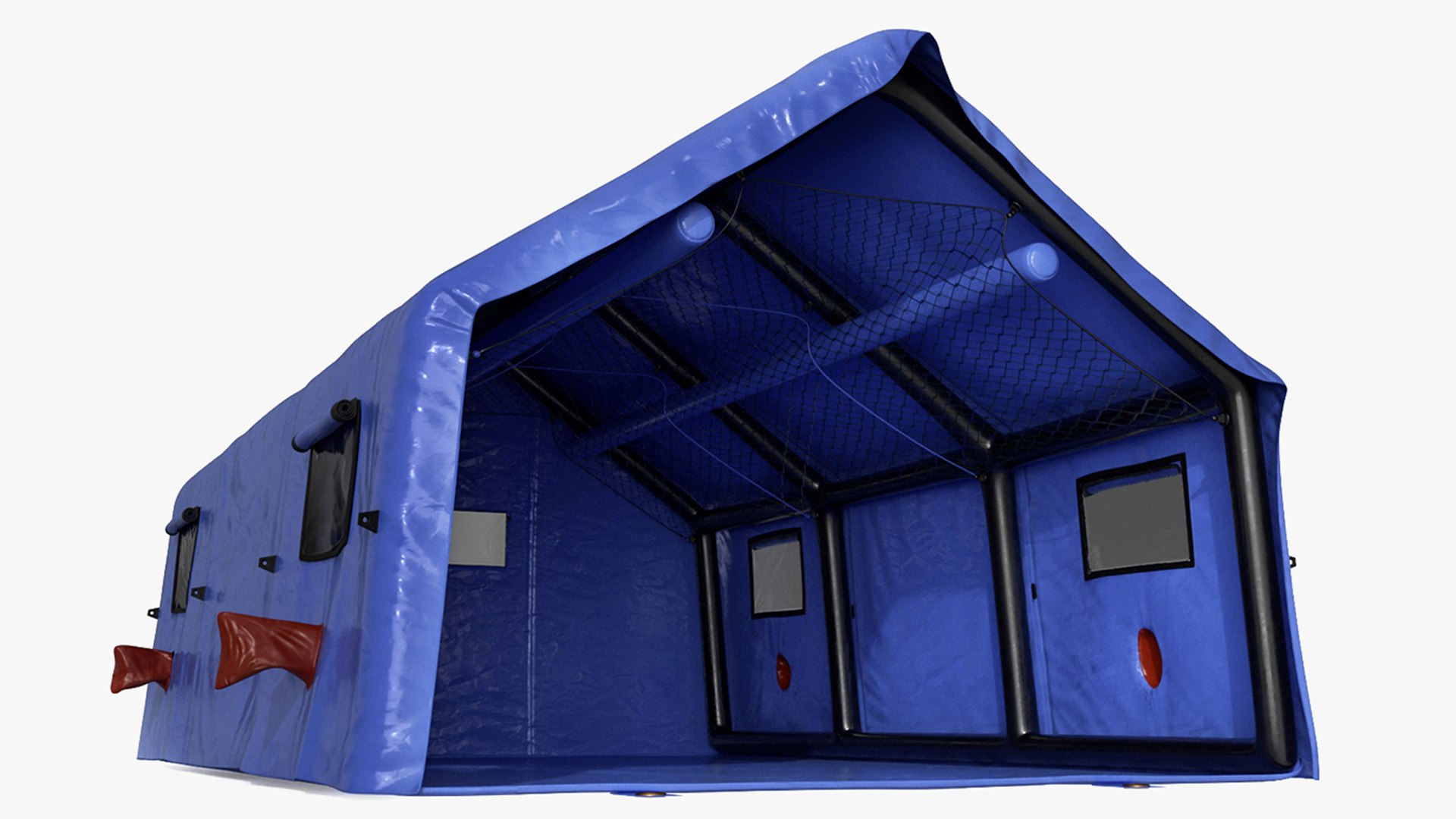 Portable Canvas Medical Tent 3D model preview