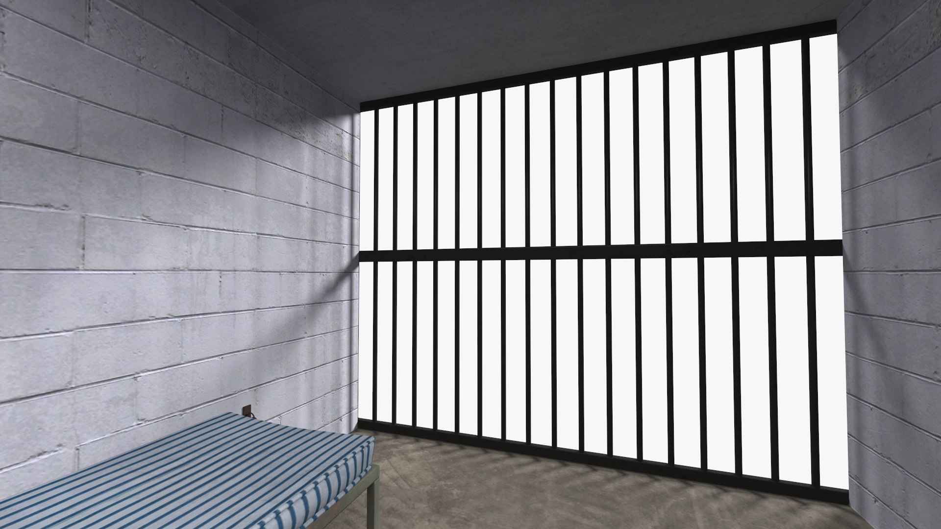 Single Prison Cell 3D https://p.turbosquid.com/ts-thumb/j1/m0OPNC/Bj/singleprisoncell3dsmodel013/jpg/1696995602/1920x1080/fit_q87/3b8ebb2f3fd6b4d61dd71779db2c75ab98b39906/singleprisoncell3dsmodel013.jpg