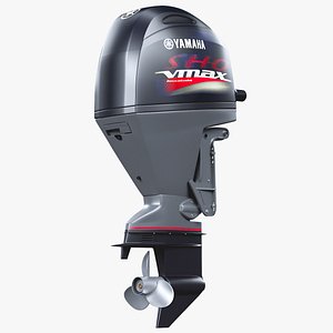 3D outboard motor 90