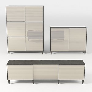 tv wood stripped 3D model