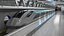 Futuristischer Personenzug Silber