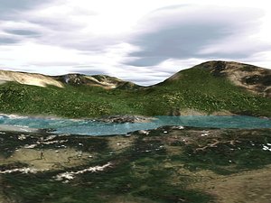terrain landscape 3d c4d