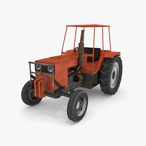 farm tractor industrial 3D model