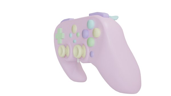 modelo 3d Controlador de videojuegos en colores pastel - TurboSquid 1988695