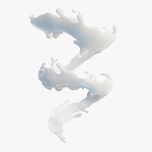 Milk Splash 3D model
