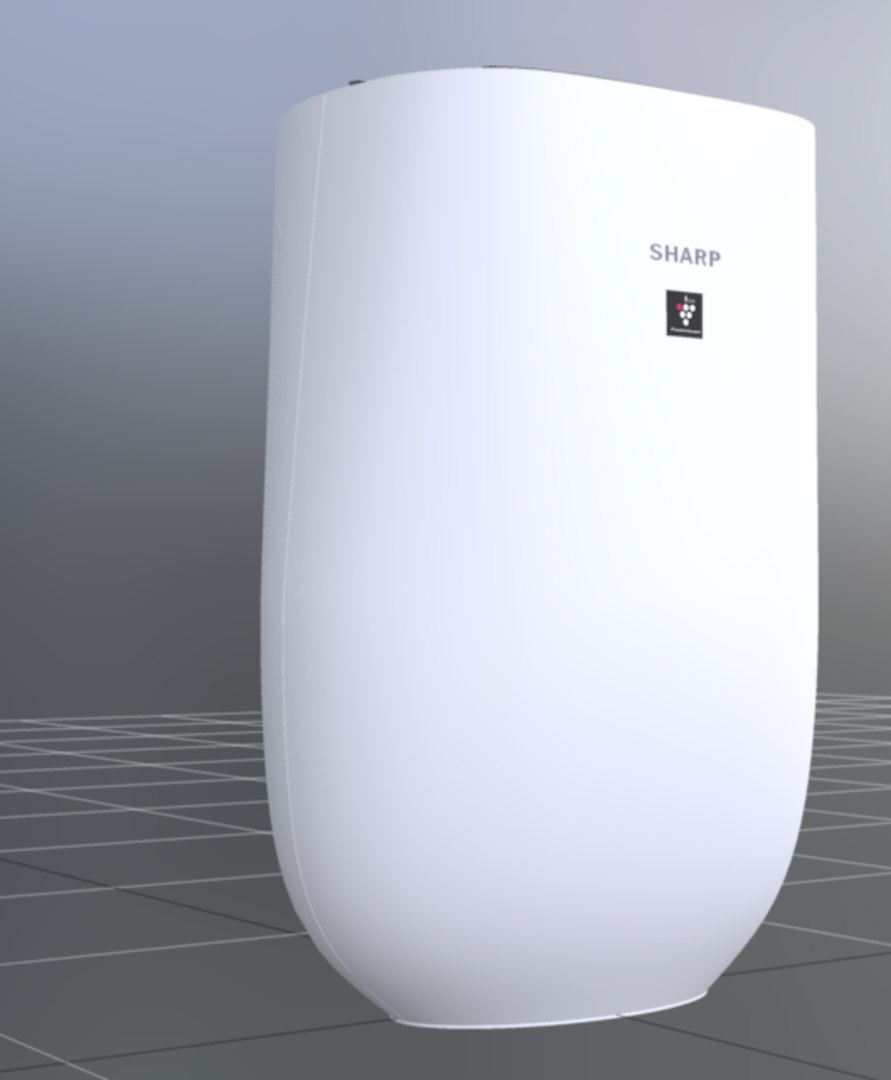 Sharp FP-J40M-W Portable Room Air Purifier 3D Model - TurboSquid 2153471