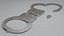 Hinged Galvanized Handcuffs with Key
