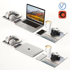 Workplace Silver MacBook