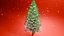 Modèle 3D d'un sapin de Noël conifère