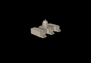 3D united states capitol building