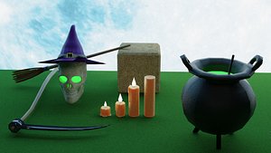 Halloween set 3D