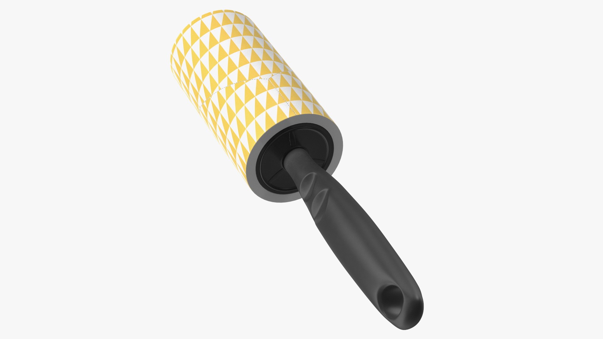 Lint Roller with Plastic Handle 3D model preview
