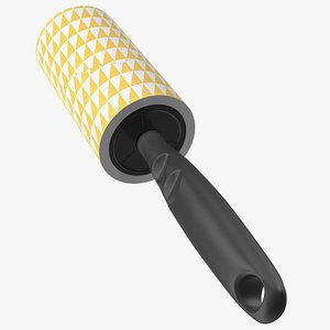 Lint Roller with Plastic Handle 3D model