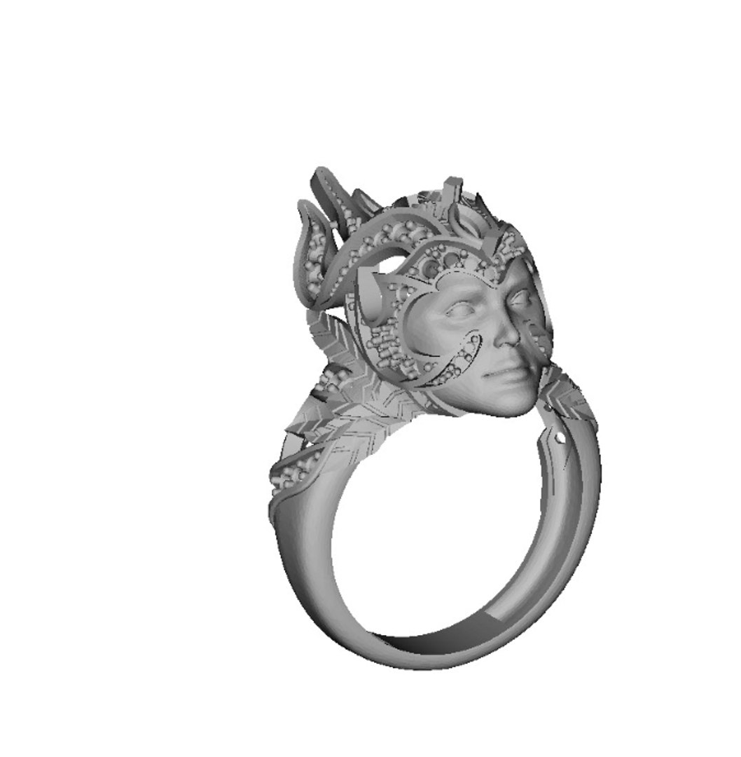 Face Ring 3D-print model file 3D - TurboSquid 2129296