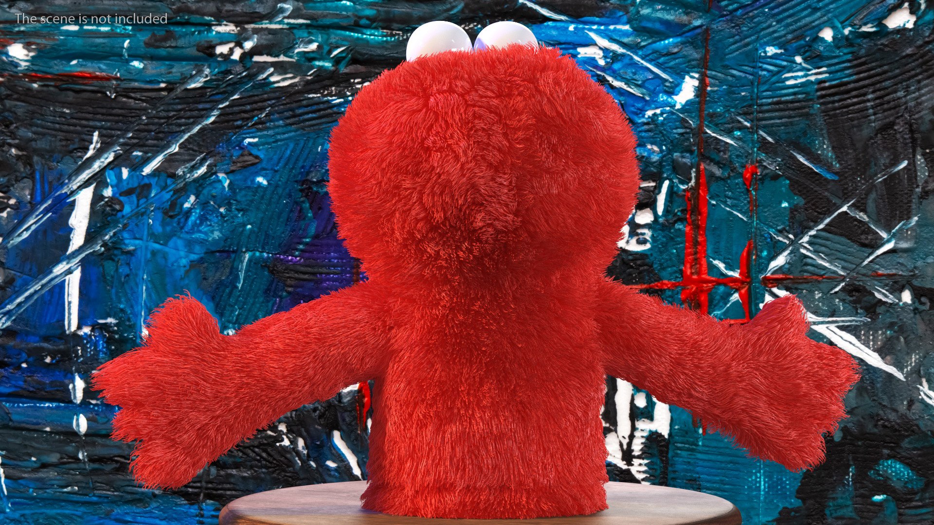 3D Elmo Hand Puppet Fur Model - TurboSquid 2006749