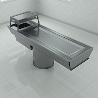 Autopsy Table Roll-In with Dissection table